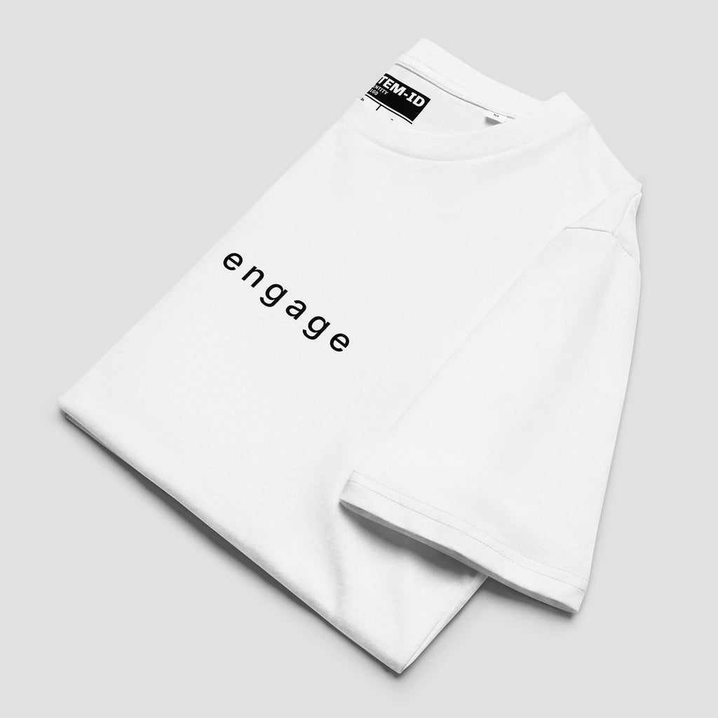 do not engage_white_t-shirt folded